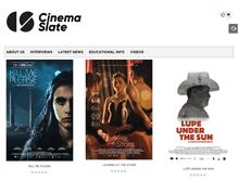 Tablet Screenshot of cinemaslate.com